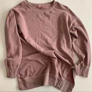 Old Navy Long-line Crew Neck Pink Sweater Size Medium